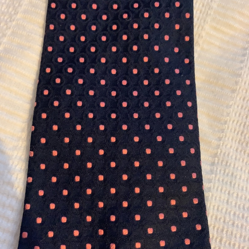 Brooks Brothers Tie- Navy with Pink Dots